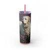 Skinny Tumbler with Straw – 20 oz Stainless Steel Cup