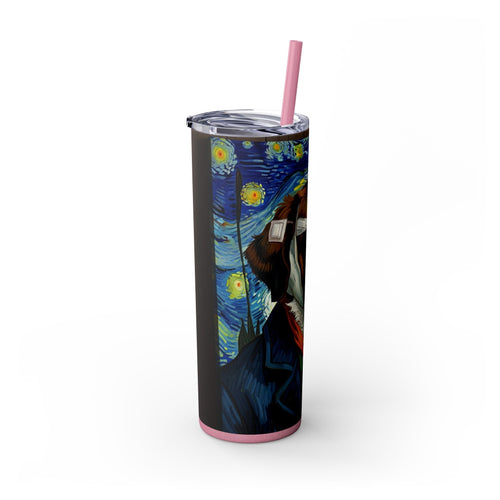 Skinny Tumbler with Straw – 20 oz Stainless Steel Cup