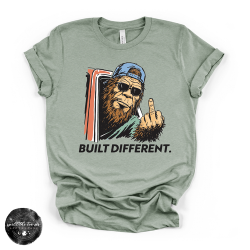 Built Different Bigfoot Tee | Funny Sasquatch Graphic T-Shirt