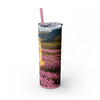 Skinny Tumbler with Straw – 20 oz Stainless Steel Cup