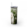 Skinny Tumbler with Straw – 20 oz Stainless Steel Cup