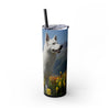 Skinny Tumbler with Straw – 20 oz Stainless Steel Cup