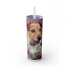 Skinny Tumbler with Straw – 20 oz Stainless Steel Cup