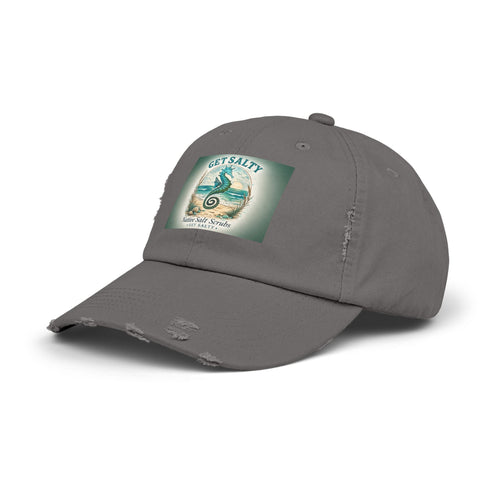 Get Salty Seahorse Distressed Cap