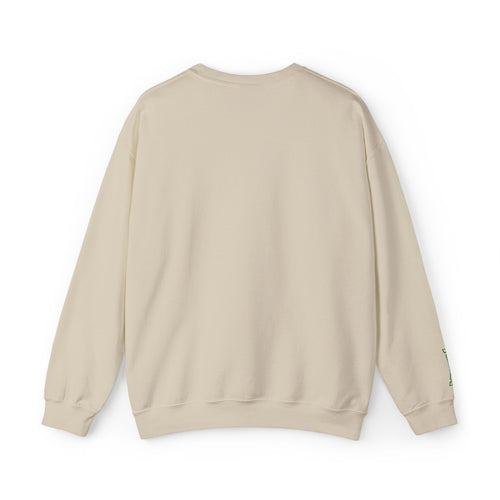 California Embroidered Crewneck Sweatshirt — Green Vintage 'CA' Paw Logo