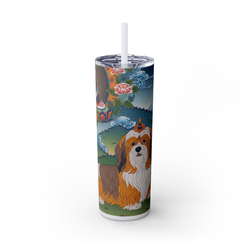 Skinny Tumbler with Straw – 20 oz Stainless Steel Cup