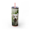 Skinny Tumbler with Straw – 20 oz Stainless Steel Cup