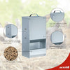 RAC Paws 5 Pound Metal Trough Rabbit Feeder 32 Ounce (1 Liter) Drinker Set