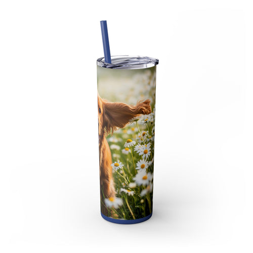 Skinny Tumbler with Straw – 20 oz Stainless Steel Cup