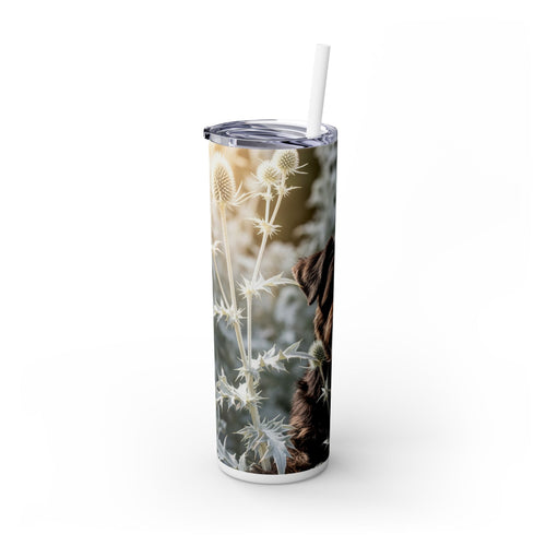 Skinny Tumbler with Straw – 20 oz Stainless Steel Cup
