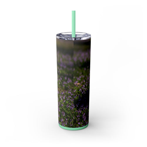 Skinny Tumbler with Straw – 20 oz Stainless Steel Cup