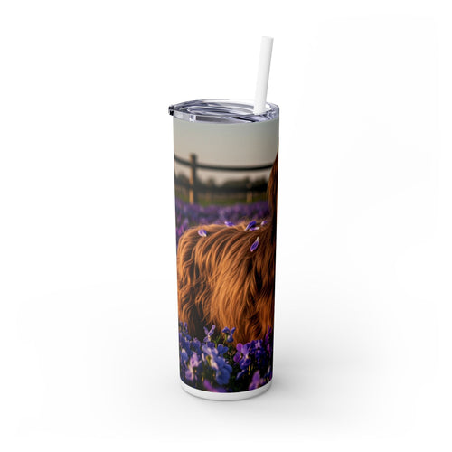 Skinny Tumbler with Straw – 20 oz Stainless Steel Cup