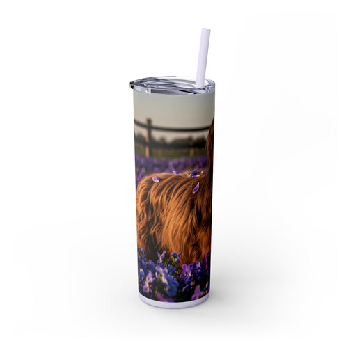 Skinny Tumbler with Straw – 20 oz Stainless Steel Cup
