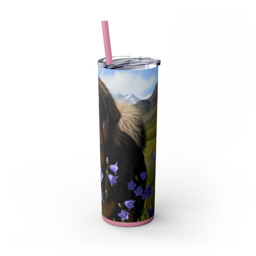Skinny Tumbler with Straw – 20 oz Stainless Steel Cup