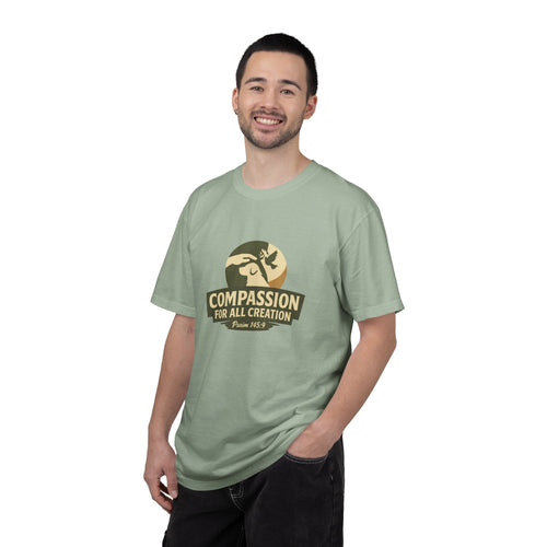 Compassion for All Creation T-Shirt — Psalm 145:9 Christian Graphic Tee,  Matching Pet Apparel Available