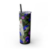 Skinny Tumbler with Straw – 20 oz Stainless Steel Cup