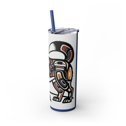 Skinny Tumbler with Straw – 20 oz Stainless Steel Cup