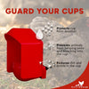 RentACoop DIY Waterer Kit - Auto-Fill Big Cups with Inserts and Anti-Dirt Covers 6 Pack