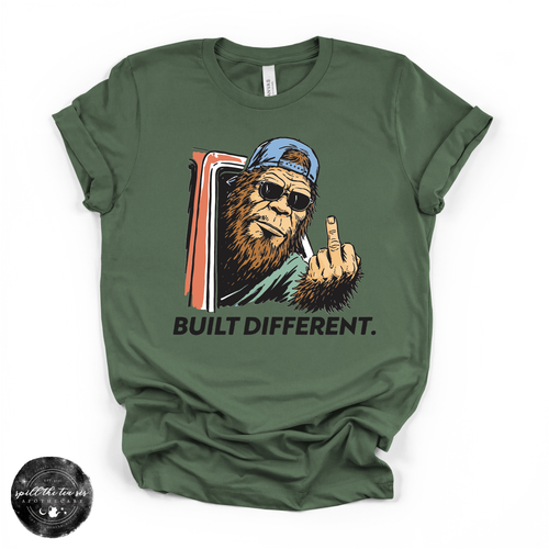 Built Different Bigfoot Tee | Funny Sasquatch Graphic T-Shirt