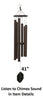 Amish Handmade Wind Chimes 37”–53” – Deep Tone Aluminum Outdoor Chimes