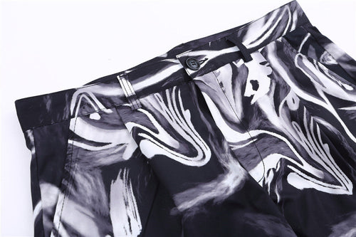 Tie Dye Pants Men's Loose Street Straight
