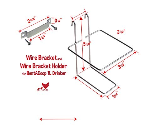 Wire Bracket for RentACoop 32oz Chicken and Small Animal Drinking Bottle