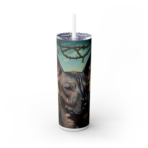 Skinny Tumbler with Straw – 20 oz Stainless Steel Cup
