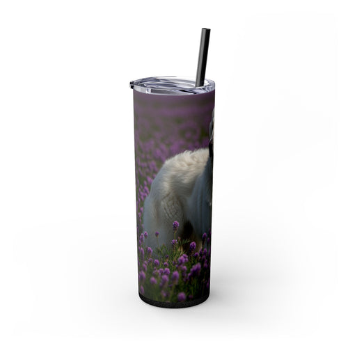 Skinny Tumbler with Straw – 20 oz Stainless Steel Cup