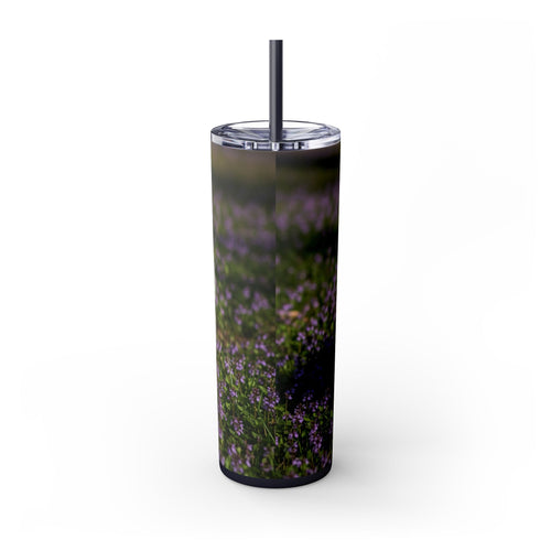 Skinny Tumbler with Straw – 20 oz Stainless Steel Cup