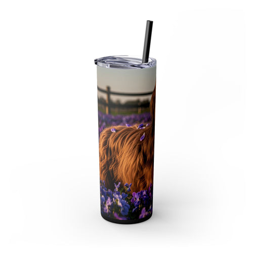 Skinny Tumbler with Straw – 20 oz Stainless Steel Cup