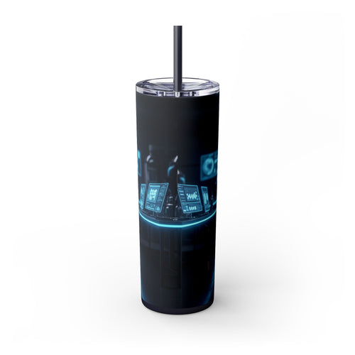 Skinny Tumbler with Straw – 20 oz Stainless Steel Cup