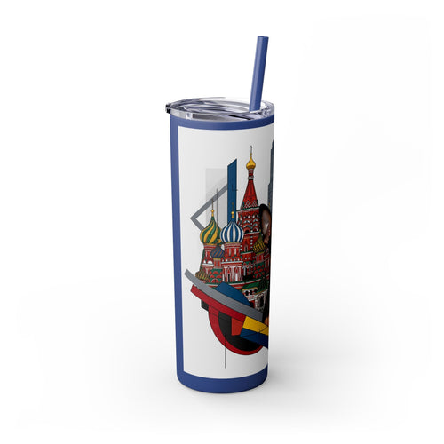Skinny Tumbler with Straw – 20 oz Stainless Steel Cup