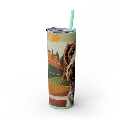 Skinny Tumbler with Straw – 20 oz Stainless Steel Cup