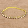Children's headband with pearls and flowers
