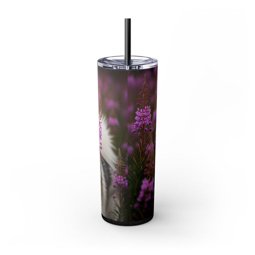 Skinny Tumbler with Straw – 20 oz Stainless Steel Cup