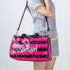 Sportsgirl Travel Bag Striped Women''s Portable Large Capacity
