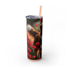 Skinny Tumbler with Straw – 20 oz Stainless Steel Cup