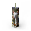 Skinny Tumbler with Straw – 20 oz Stainless Steel Cup
