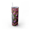 Skinny Tumbler with Straw – 20 oz Stainless Steel Cup