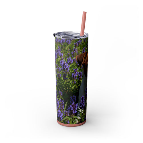 Skinny Tumbler with Straw – 20 oz Stainless Steel Cup
