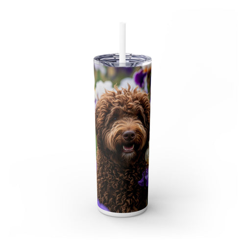 Skinny Tumbler with Straw – 20 oz Stainless Steel Cup