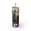 Skinny Tumbler with Straw – 20 oz Stainless Steel Cup