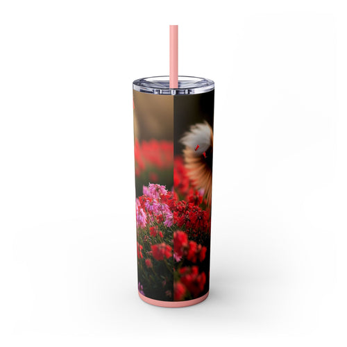 Skinny Tumbler with Straw – 20 oz Stainless Steel Cup