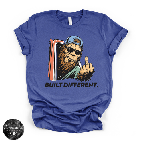 Built Different Bigfoot Tee | Funny Sasquatch Graphic T-Shirt