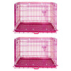 24-42 Collapsible Pink Dog Crate RED24-42