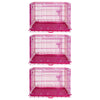 24-42 Collapsible Pink Dog Crate RED24-42