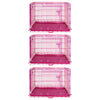 24-42 Collapsible Pink Dog Crate RED24-42