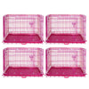 24-42 Collapsible Pink Dog Crate RED24-42