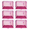 24-42 Collapsible Pink Dog Crate RED24-42