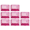 24-42 Collapsible Pink Dog Crate RED24-42